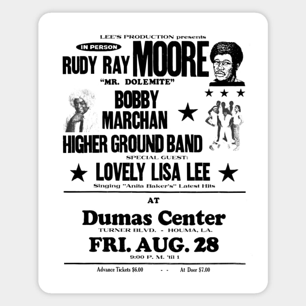 Rudy Ray Moore -- Live at Dumas Center! Magnet by Scum_and_Villainy